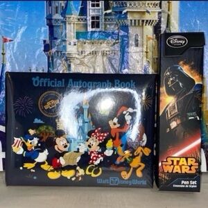 Disney parks Star Wars Hollywood studios autograph book & pen bundle NWT